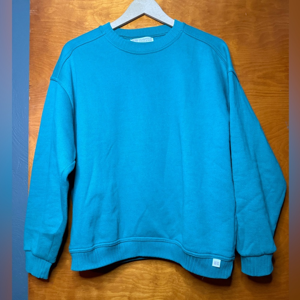 Vintage Russell Athletic teal crewneck sweatshirt